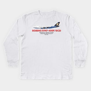 Boeing B747-400F/SCD - Singapore Airlines Cargo "Great Wall Hybrid Colours" Kids Long Sleeve T-Shirt